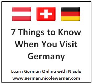 7 Things to Know When You Visit Germany