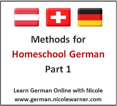 Methods for Homeschool German Part 1